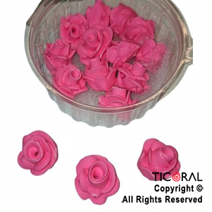 ROSAS GRANDES FUCSIA x 15